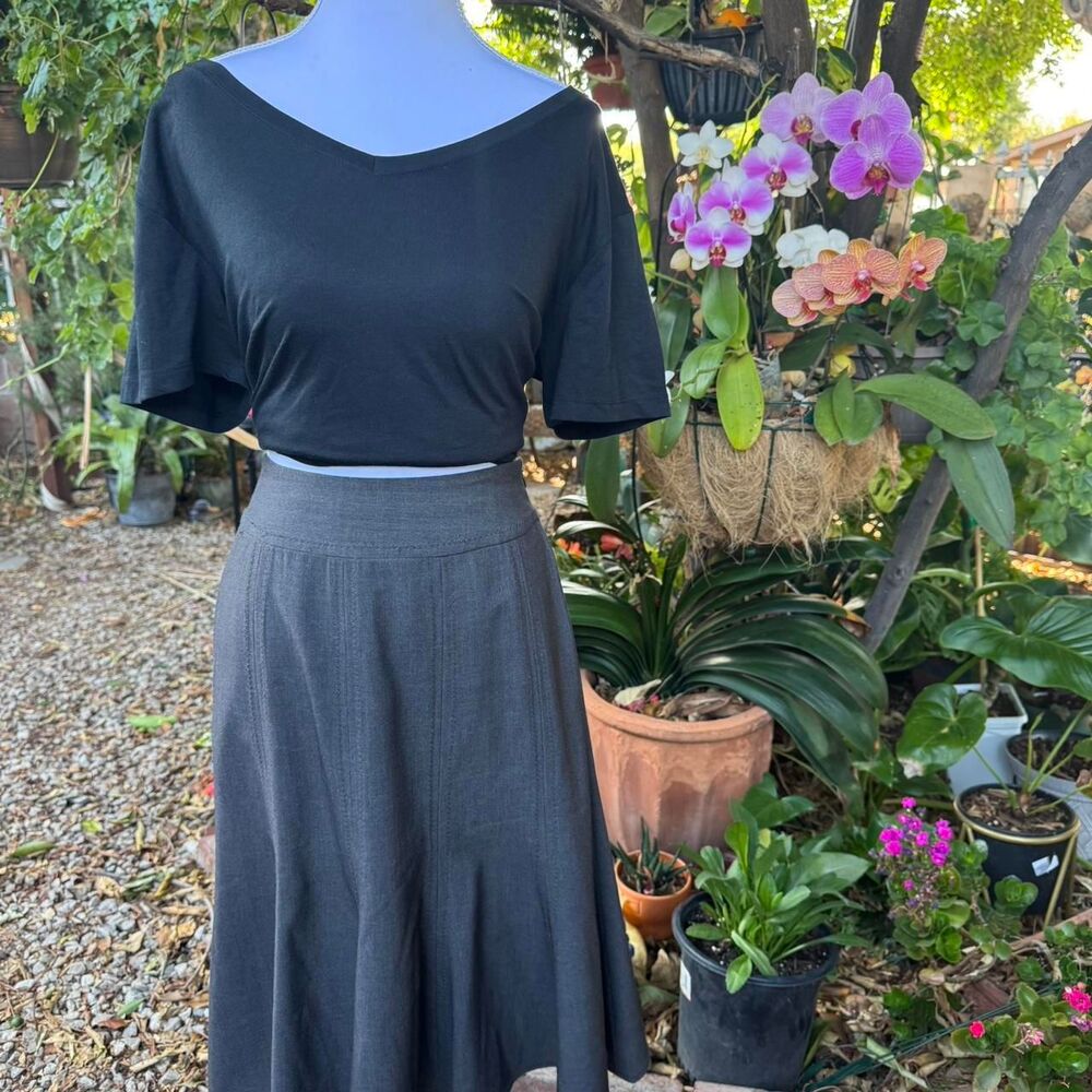 Unbranded Women's Grey and Black Skirt